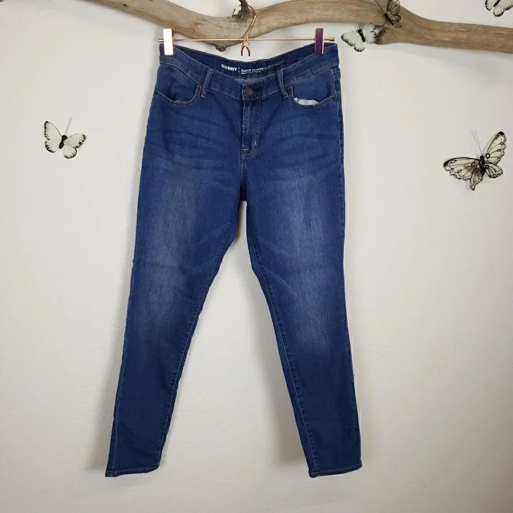Old navy super skinny blue denim jeans